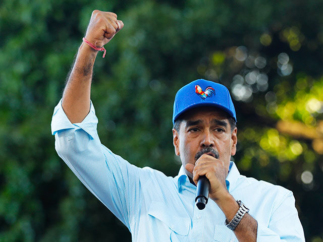 Venezuelan President Nicolas Maduro speaks to supporters during a pro-government rally, in