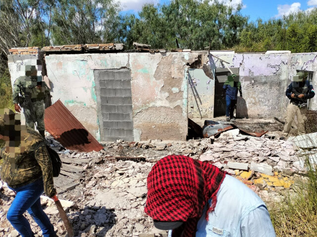 Activists search for human remains in a cartel killing field near the border with Texas. (