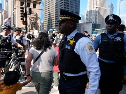 Chicago Police Superintendent Larry Snelling arrives for a LGBTQ+/Women's Rights: Bod