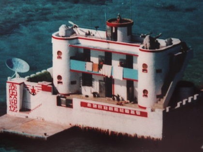 SPRATLY ISLANDS:This undated photograph taken in late 1998 by a Philippine Air Force recon