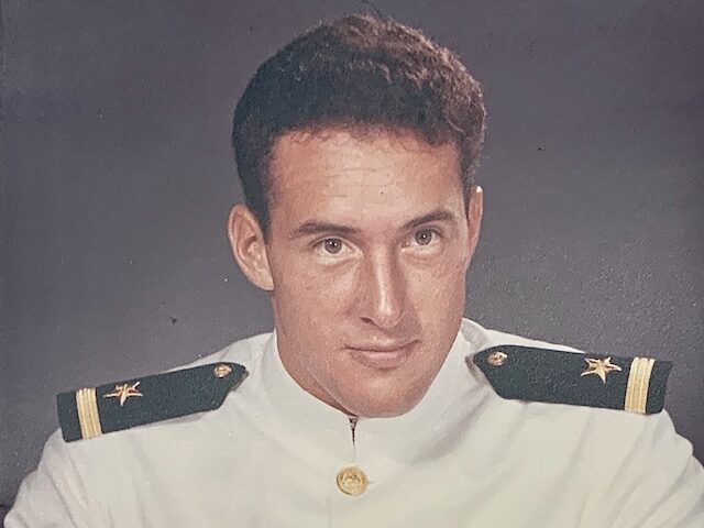 Lt. Elmo Russell Zumwalt, III, as a newly commissioned ensign.