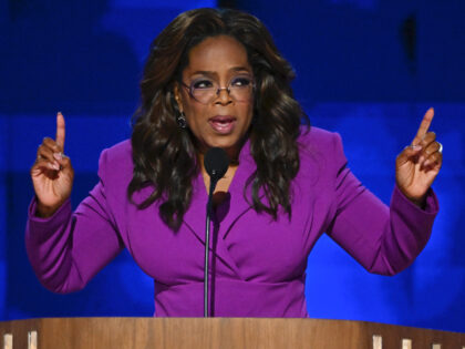 CHICAGO, ILLINOIS - AUGUST 21: Oprah Winfrey speaks on stage to speak on day 3 of the Demo