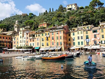 PORTOFINO, LIGURIA, ITALY - 2017/10/09: Picturesque harbor and village. (Photo by John Gre