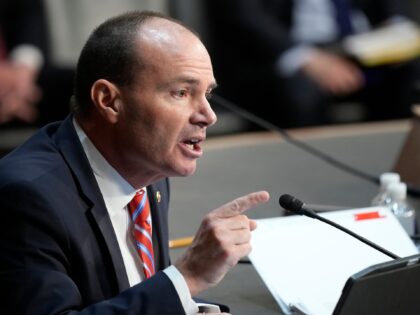 Mike Lee R-Utah, questions FBI Director Christopher Wray during a Senate Judiciary Committ