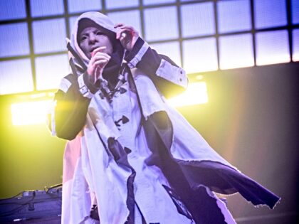 MILAN, ITALY - FEBRUARY 11: Sid Wilson of Slipknot performs on February 11, 2020 in Milan,