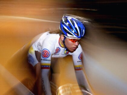 MELBOURNE, AUSTRALIA - MAY 28: Daniela Larreal of Venezuala in action in the womens sprint