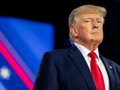 DALLAS, TEXAS - AUGUST 06: Former U.S. President Donald Trump prepares to speak at the Con